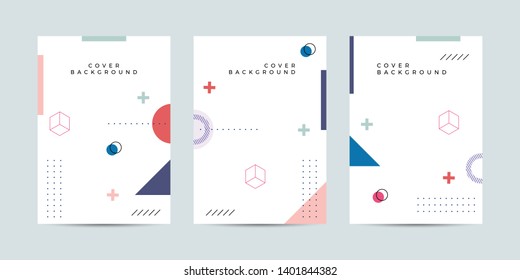 Covers with minimal design. Cool geometric backgrounds for your design. Applicable for Banners, Placards, Posters, Book, Flyers etc. Eps10 vector