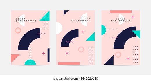 Covers with minimal design. Cool geometric backgrounds for your design. Applicable for Banners, Placards, Posters, Flyers etc. Eps10 vector