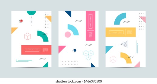 Covers with minimal design. Cool geometric backgrounds for your design. Applicable for Banners, Placards, Posters, Flyers etc. Eps10 vector