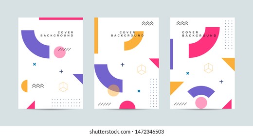 Covers with minimal design. Cool geometric backgrounds for your design. Applicable for Banners, Placards, Posters, Flyers etc. Eps10 vector