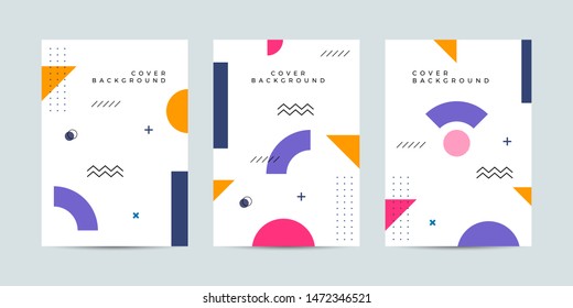 Covers with minimal design. Cool geometric backgrounds for your design. Applicable for Banners, Placards, Posters, Flyers etc. Eps10 vector