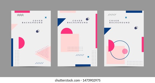 Covers with minimal design. Cool geometric backgrounds for your design. Applicable for Banners, Placards, Posters, Flyers etc. Eps10 vector