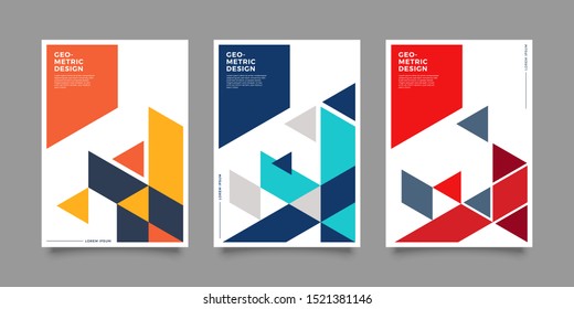 Covers with minimal design. Cool geometric backgrounds for your design. Applicable for Banners, Placards, Posters, Flyers etc. Eps10 vector