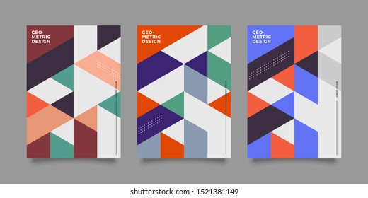 Covers with minimal design. Cool geometric backgrounds for your design. Applicable for Banners, Placards, Posters, Flyers etc. Eps10 vector