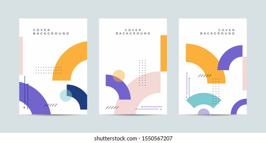 Covers with minimal design. Cool geometric backgrounds for your design. Applicable for Banners, Placards, Posters, Flyers etc