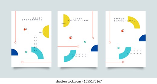 Covers with minimal design. Cool geometric backgrounds for your design. Applicable for Banners, Placards, Posters, Flyers etc. Eps10 vector