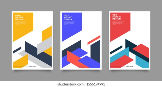 Covers with minimal design. Cool geometric backgrounds for your design. Applicable for Banners, Placards, Posters, Flyers etc. Eps10 vector