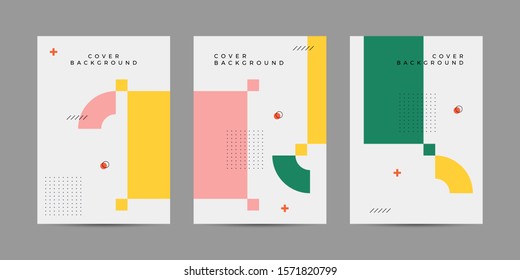 Covers with minimal design. Cool geometric backgrounds for your design. Applicable for Banners, Placards, Posters, Flyers etc