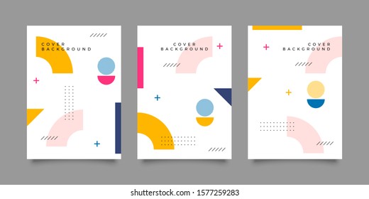 Covers with minimal design. Cool geometric backgrounds for your design. Applicable for Banners, Placards, Posters, Flyers etc