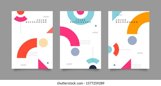 Covers with minimal design. Cool geometric backgrounds for your design. Applicable for Banners, Placards, Posters, Flyers etc