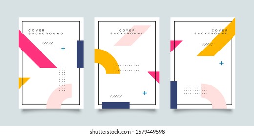 Covers with minimal design. Cool geometric backgrounds for your design. Applicable for Banners, Placards, Posters, Flyers etc