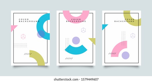 Covers with minimal design. Cool geometric backgrounds for your design. Applicable for Banners, Placards, Posters, Flyers etc