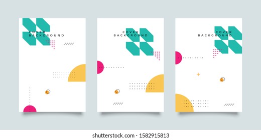 Covers with minimal design. Cool geometric backgrounds for your design. Applicable for Banners, Placards, Posters, Flyers etc