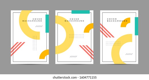 Covers with minimal design. Cool geometric backgrounds for your design. Applicable for Banners, Placards, Posters, Flyers etc. Eps10 vector