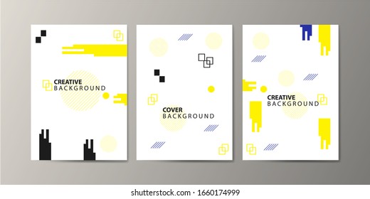Tapas con un diseño mínimo. Frescos fondos geométricos para su diseño. Aplicable a Banners, Carteles, Carteles, Volantes, etc. Vector Eps10