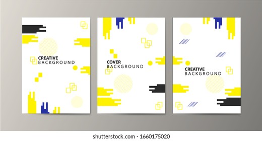 Tapas con un diseño mínimo. Frescos fondos geométricos para su diseño. Aplicable a Banners, Carteles, Carteles, Volantes, etc. Vector Eps10