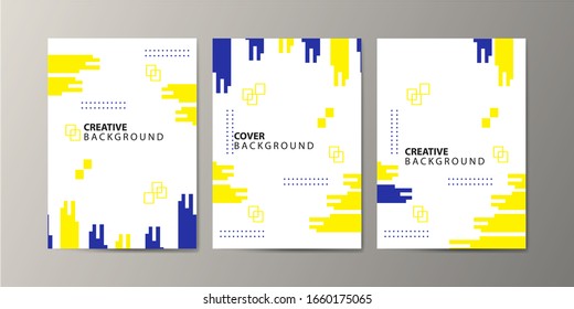 Covers with minimal design. Cool geometric backgrounds for your design. Applicable for Banners, Placards, Posters, Flyers etc. Eps10 vector