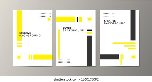 Covers with minimal design. Cool geometric backgrounds for your design. Applicable for Banners, Placards, Posters, Flyers etc. Eps10 vector