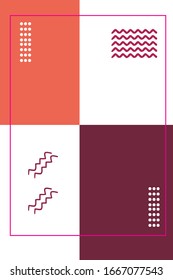 Covers with minimal design. Cool geometric backgrounds for your design. eps 10
