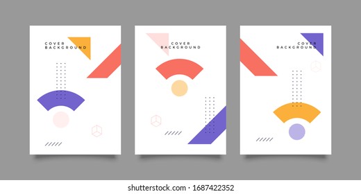 Tapas con un diseño mínimo. Frescos fondos geométricos para su diseño. Aplicable a Banners, Carteles, Carteles, Volantes, etc. Vector Eps10