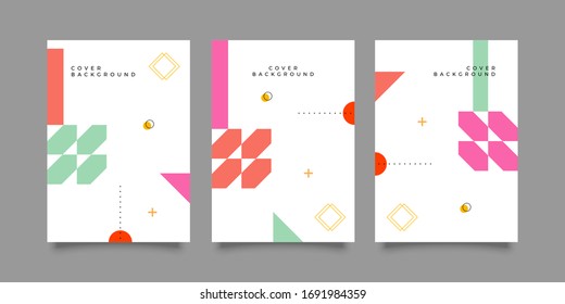 Covers with minimal design. Cool geometric backgrounds for your design. Applicable for Banners, Placards, Posters, Flyers etc. Eps10 vector