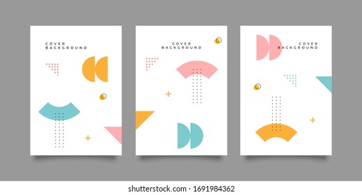 Covers with minimal design. Cool geometric backgrounds for your design. Applicable for Banners, Placards, Posters, Flyers etc. Eps10 vector