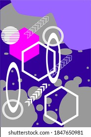 Cubiertas con un diseño mínimo. Tonos geométricos geniales para tu diseño. Aplicable a la plantilla vectorial Banners, Placards, Posters, Flyers, etc. Eps10.