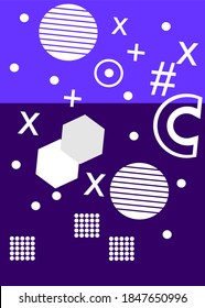 Covers with minimal design. Cool geometric backgrounds for your design. Applicable for Banners, Placards, Posters, Flyers etc. Eps10 vector template.