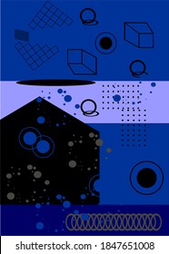 Cubiertas con un diseño mínimo. Tonos geométricos geniales para tu diseño. Aplicable a la plantilla vectorial Banners, Placards, Posters, Flyers, etc. Eps10.
