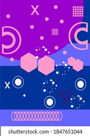 Cubiertas con un diseño mínimo. Tonos geométricos geniales para tu diseño. Aplicable a la plantilla vectorial Banners, Placards, Posters, Flyers, etc. Eps10.