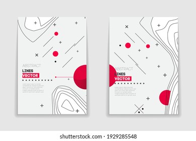 Covers with Minimal Design. Cool geometric backgrounds for your design. Applicable for Banners, Placards, Posters, Flyers etc. EPS10 vector template.