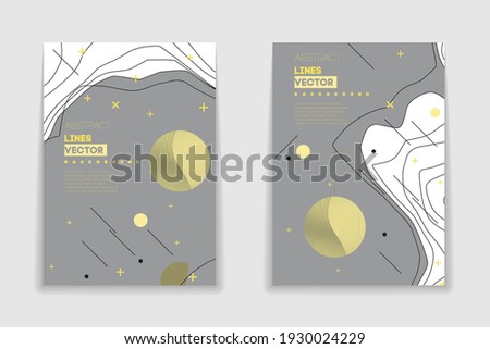 Covers with Minimal Design. Cool geometric backgrounds for your design. Applicable for Banners, Placards, Posters, Flyers etc. EPS10 vector template.