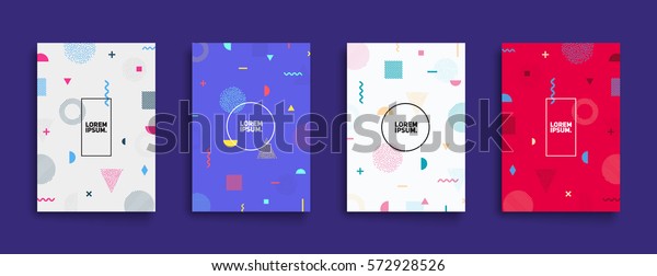 Covers with minimal design. Cool geometric\
backgrounds for your design. Applicable for Banners, Placards,\
Posters, Flyers etc. Eps10 vector\
template.