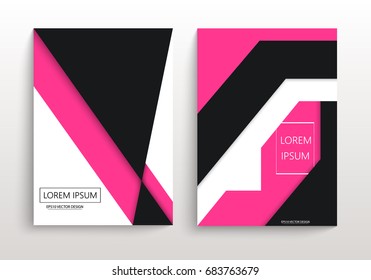 Covers with minimal design. Geometric backgrounds for your design. Applicable for Banners, Annual Report, Magazine, Poster, Corporate Presentation, Portfolio, Flyer, layout. Eps10 vector template
