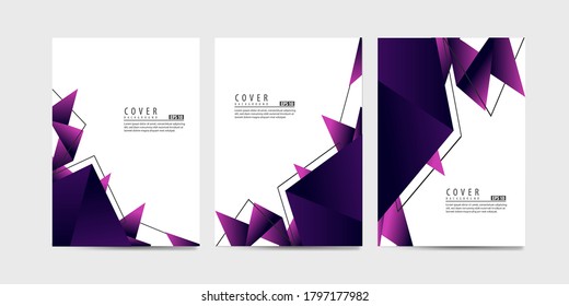 Umhüllungen mit minimalem Design. Farbige geometrische Hintergründe für Ihr Design. Gilt für Banner, Plakate, Poster, Flyer usw. EPS10 Vektor