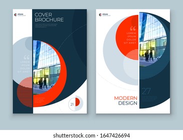 Covers with minimal geometric design. Modern abstract backgrounds for Brochures, Placards, Posters, Flyers, Banners etc. Eps10 vector template.