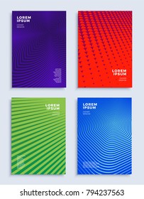 Umfasst moderne abstrakte Designvorlagen. Futuristische minimale geometrische Kompositionen für Flyer, Banner, Broschüren und Poster. Eps10 Vektorgrafik.