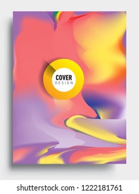 Covers template with abstract and modern design, liquid colorful shapes. elegant design for cover and abstract background