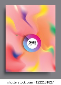 Covers template with abstract and modern design, liquid colorful shapes. elegant design for cover and abstract background