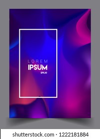 Covers template with abstract and modern design, liquid colorful shapes. elegant design for cover and abstract background