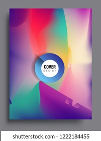 Covers template with abstract and modern design, liquid colorful shapes. elegant design for cover and abstract background