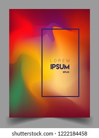 Covers template with abstract and modern design, liquid colorful shapes. elegant design for cover and abstract background
