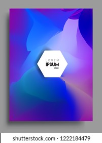 Covers template with abstract and modern design, liquid colorful shapes. elegant design for cover and abstract background