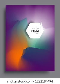 Covers template with abstract and modern design, liquid colorful shapes. elegant design for cover and abstract background