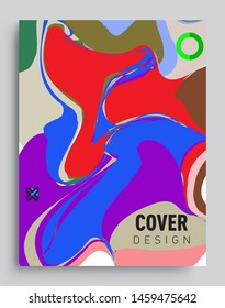 Covers template with abstract and modern design, Colorful geometric shapes. elegant design for cover and abstract background