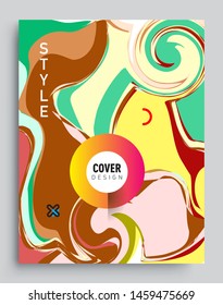 Covers template with abstract and modern design, Colorful geometric shapes. elegant design for cover and abstract background