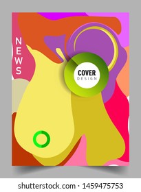 Covers template with abstract and modern design, Colorful geometric shapes. elegant design for cover and abstract background