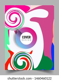 Covers template with abstract and modern design, Colorful geometric shapes. elegant design for cover and abstract background