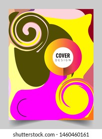 Covers template with abstract and modern design, Colorful geometric shapes. elegant design for cover and abstract background