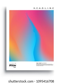 Covers template with liquid color, liquid colorful shapes. elegant design for cover and abstract background